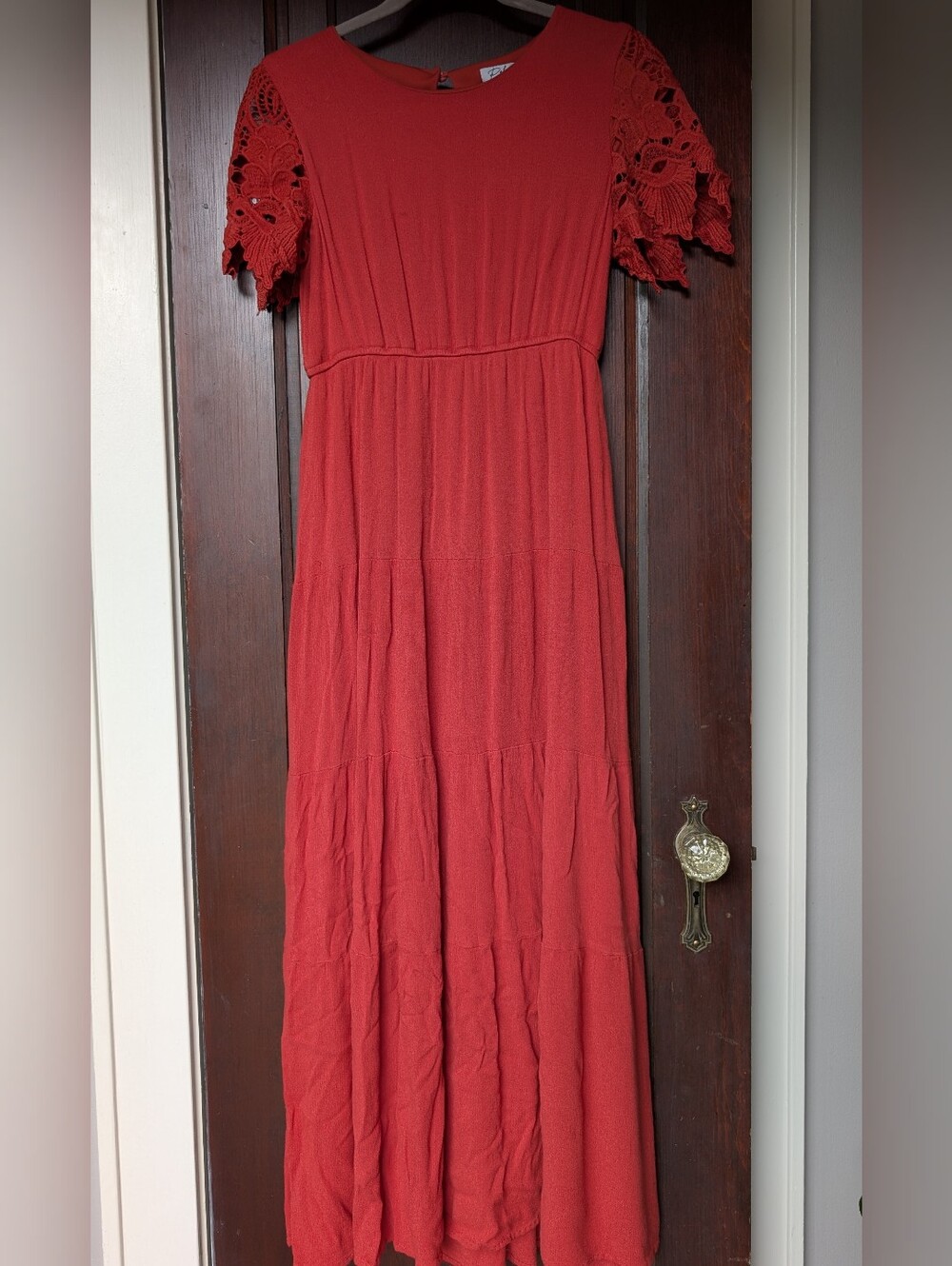 Burnt Orange Slaydon & Rose Dress